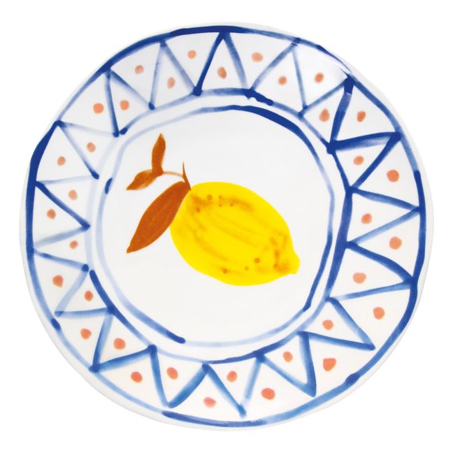 Assiettes marocaines citrons - Set de 4