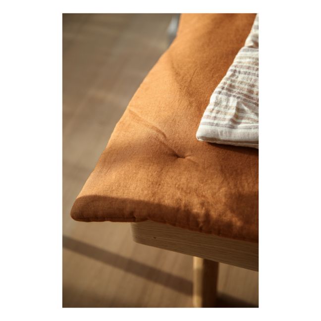 Washed Linen Comforter | Caramel