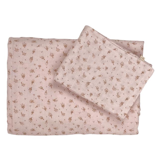 Bed Linens in Organic Cotton | Powder pink