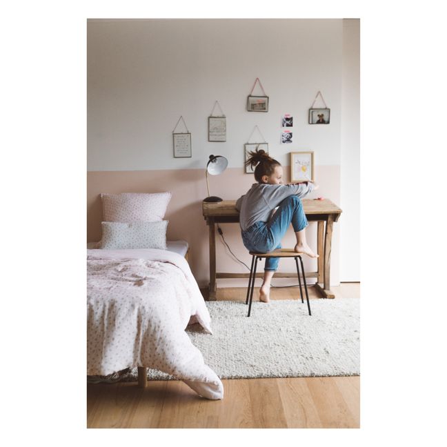 Parure de lit en coton bio | Rose poudré