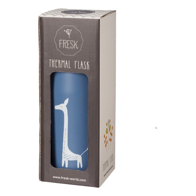 Giraffe Thermos Bottle 380ml Indigo blue