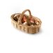 Champignons en bois et son panier en rotin- Miniature produit n°0