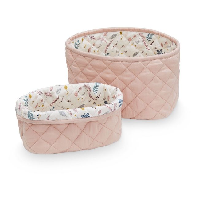 Storage Baskets - Set of 2 Pink