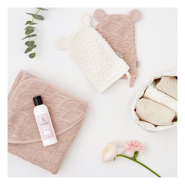 Guanto bagno in cotone bio  | Bianco