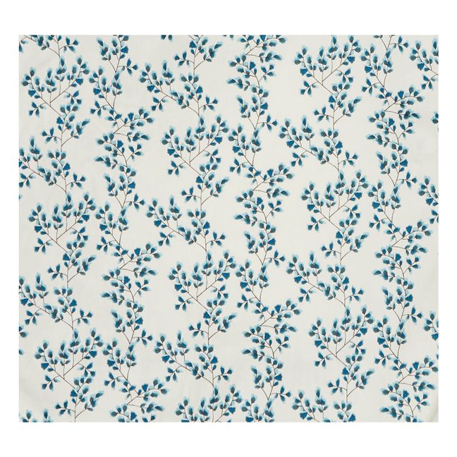 Funda de Colchón de cambiado Fiori en algodón biológico | Azul