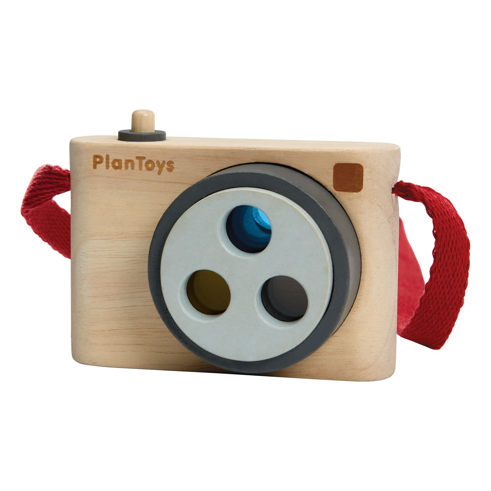 Plan Toys - Appareil photo avec filtre 3 couleurs - Naturel