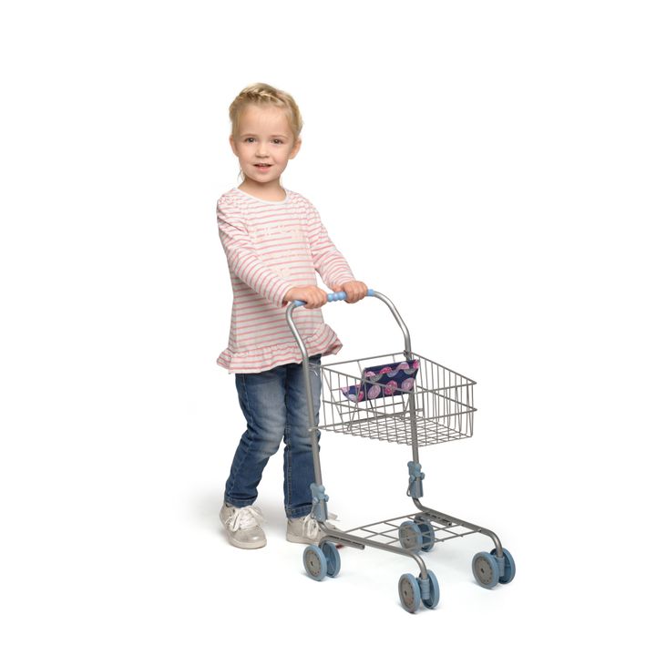 Chariot de supermarché pour enfants, caisse enregistreuse et