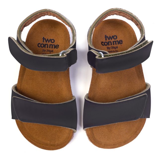 Two Con Me - Velcro Sandals | Black