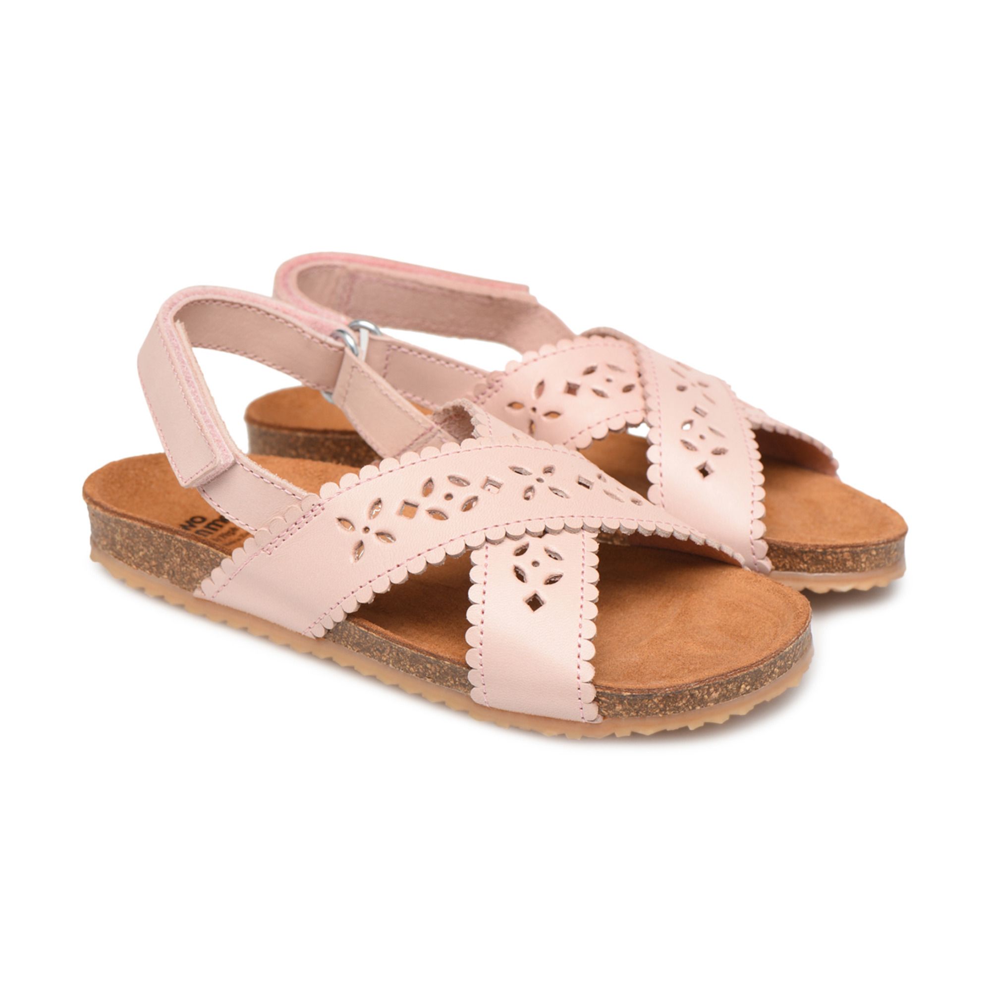 Pèpè - Two Con Me - Sandales Croisées Perforées - Fille - Rose poudré