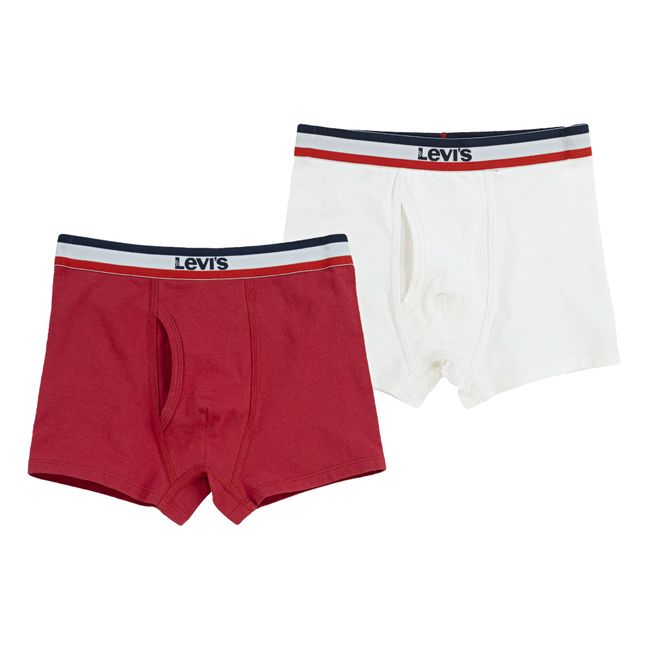 Set of 2 Boxer Shorts Red
