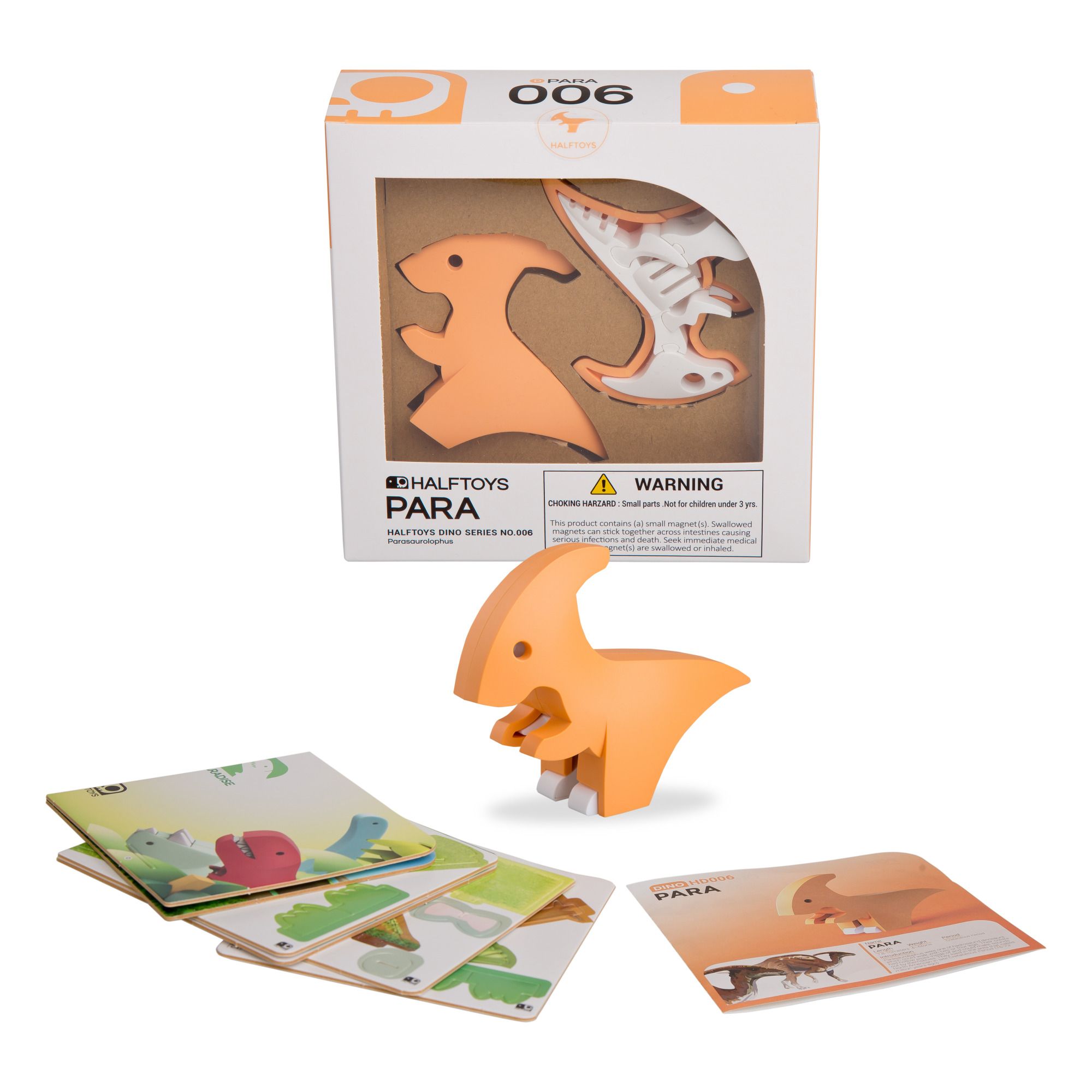 Half Toys - Puzzle 3D Parasaurolophus - Orange