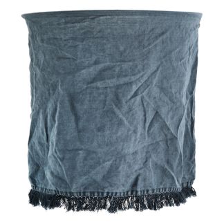Madam Stoltz Abat-jour en lin avec franges-listing