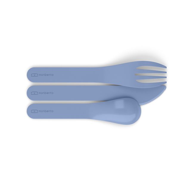 Cubiertos Biodegradables Pocket Color | Azul Pálido