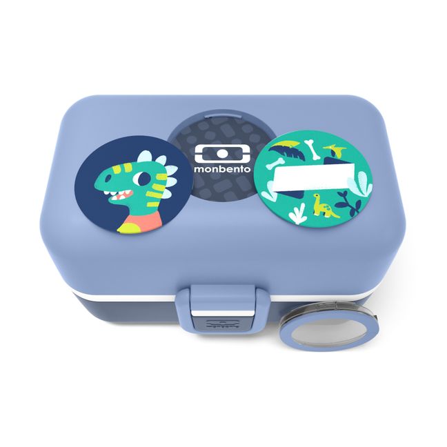 Kinder-Bentobox mit 3 flexiblen Fächern MB Tresor | Blassblau
