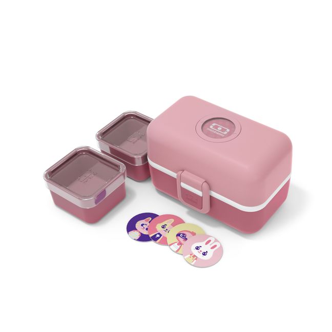 MB Tresor Kids' Modular Bento with 3 Compartments | Dusty Pink