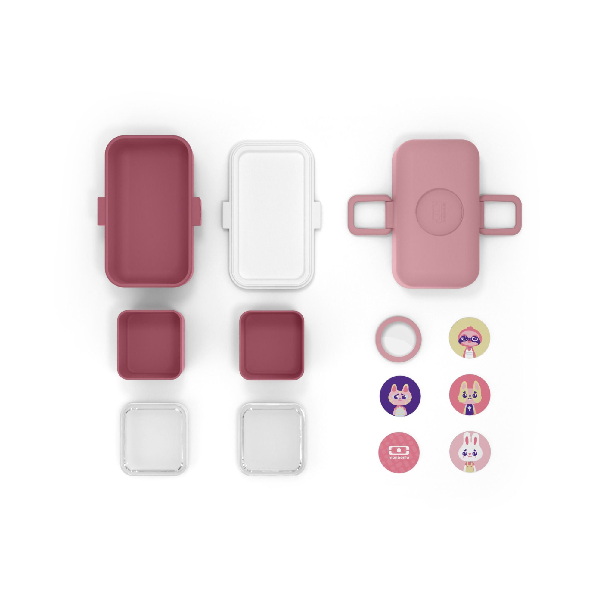 Bento Tresor 3 Compartments Dusty Pink- Product image n°3