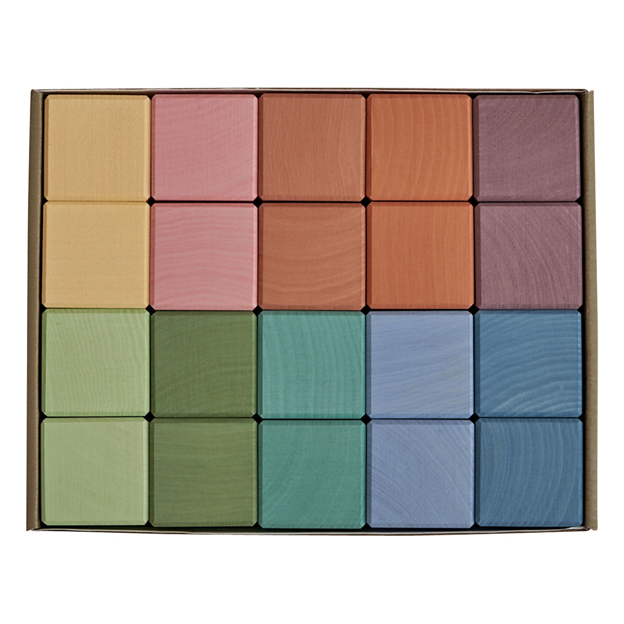 Raduga Grez - Cubes en bois - 20 pièces - Multicolore