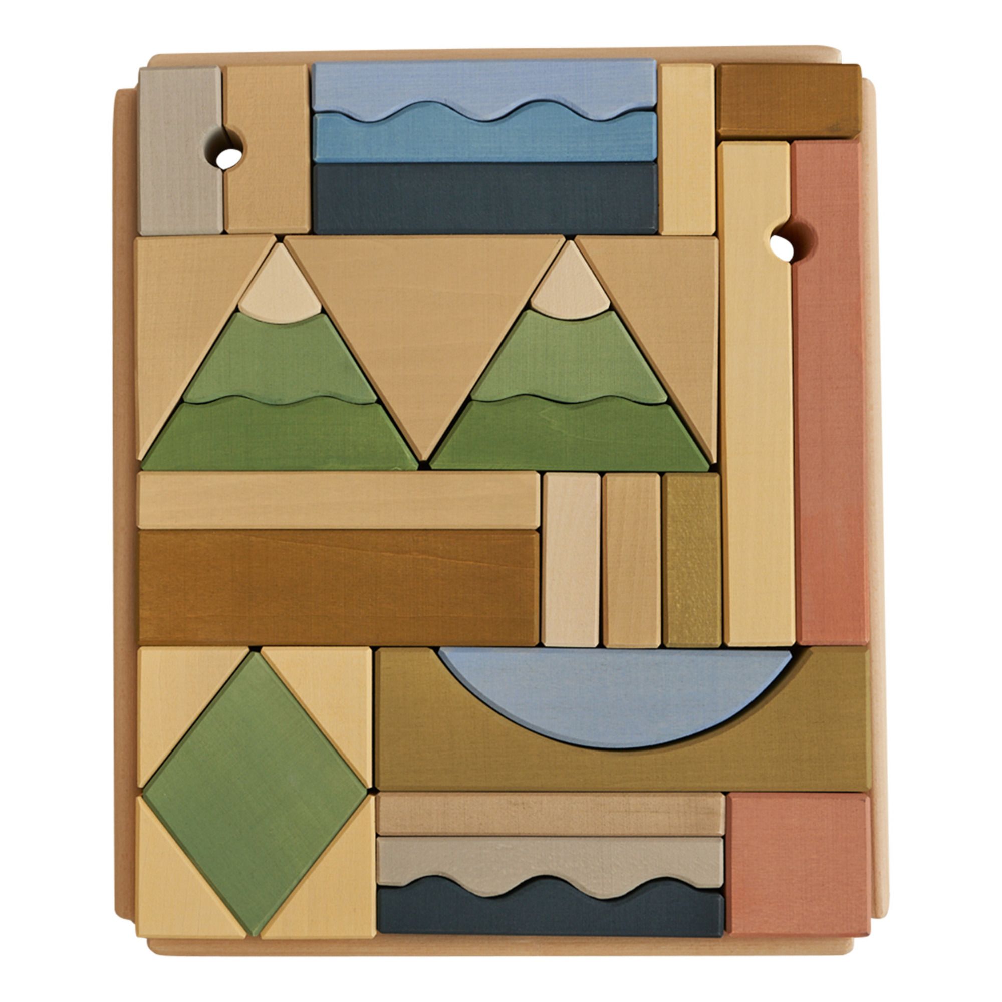 Raduga Grez - Jeu de construction Montagnes en bois - Multicolore