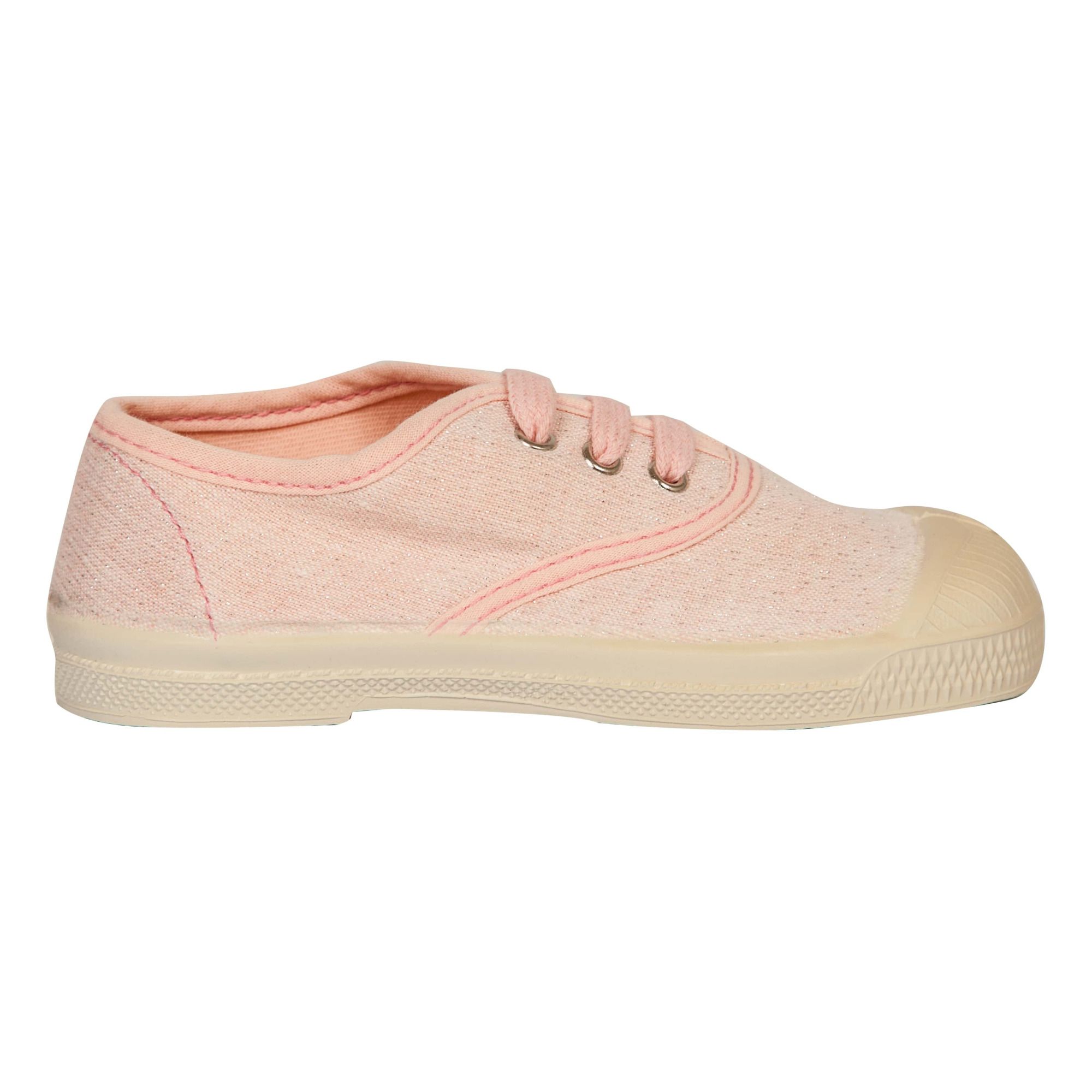 Bensimon Glitter Lurex Vegan Sneakers Pink Smallable