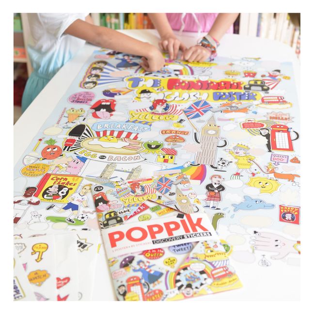 100% English Sticker Poster