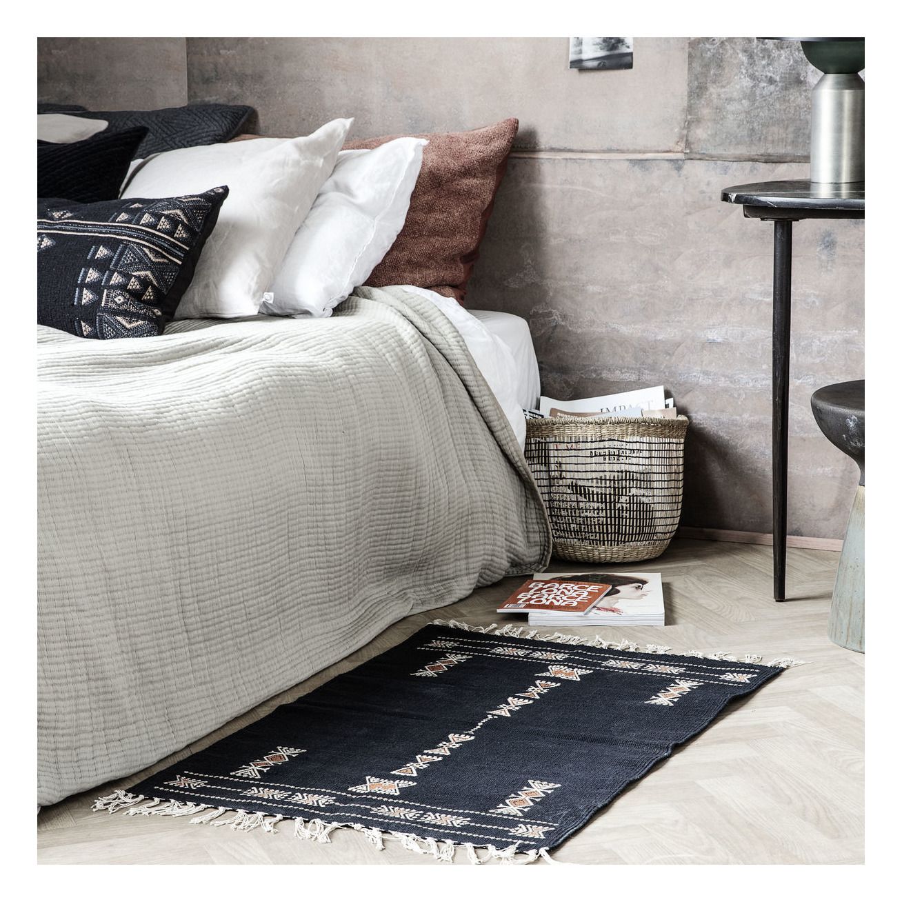 Mila Rug 60x90 cm Black House Doctor Design Adult