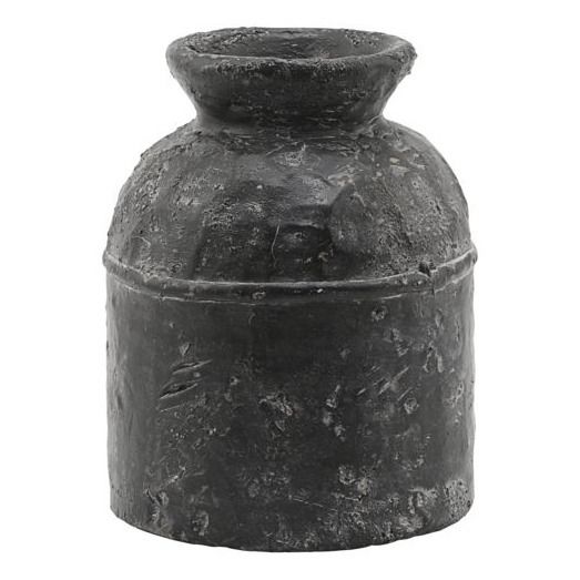 House Doctor - Vase rustique Jakaba - Noir