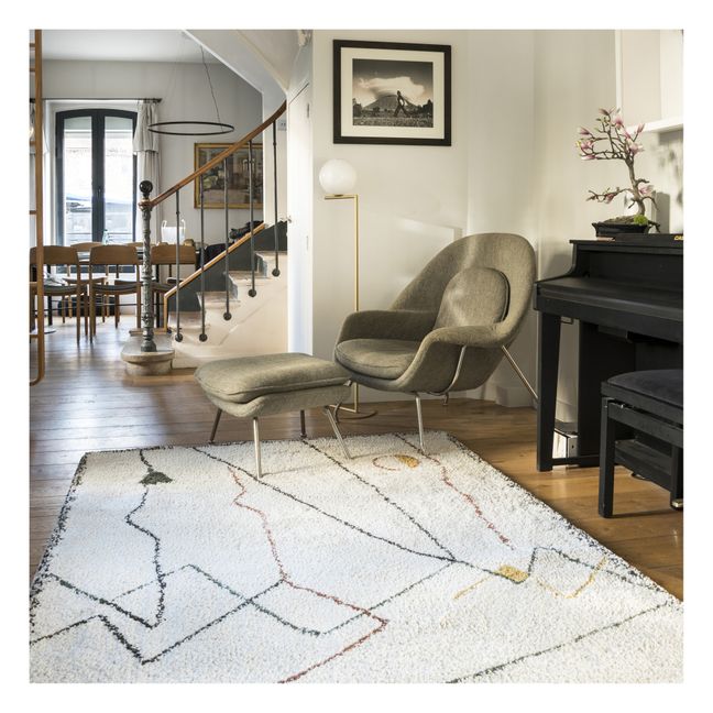 Tapis tissé Myrro | Jaune