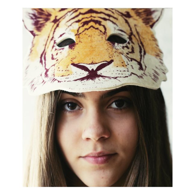 Tiger Felt Mask | Orange
