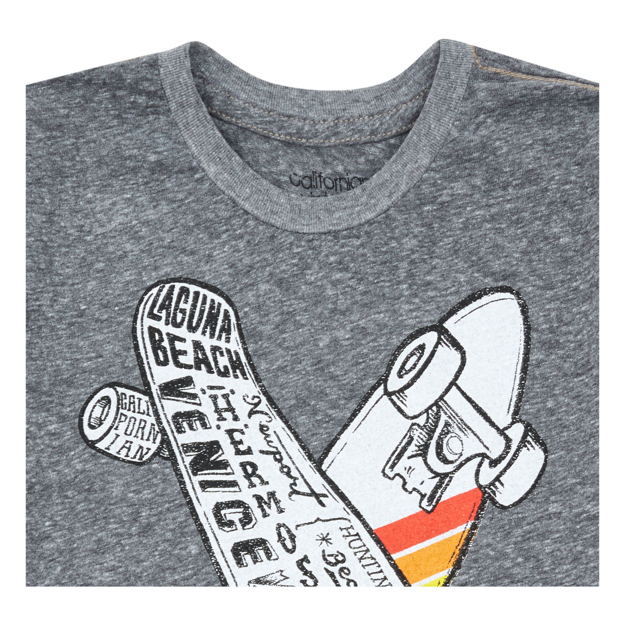 Skate TShirt Heather grey Californian Vintage Fashion Teen