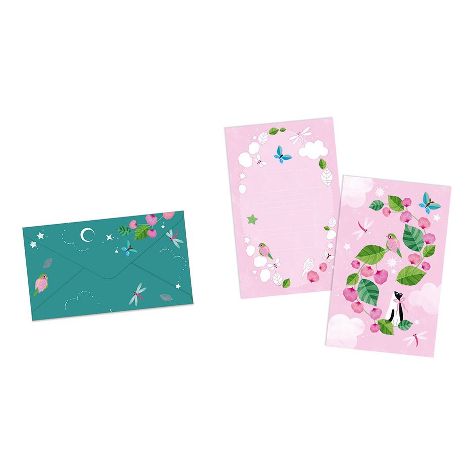 Janod - Cartons d'invitations à personnaliser - Set de 10 - Multicolore