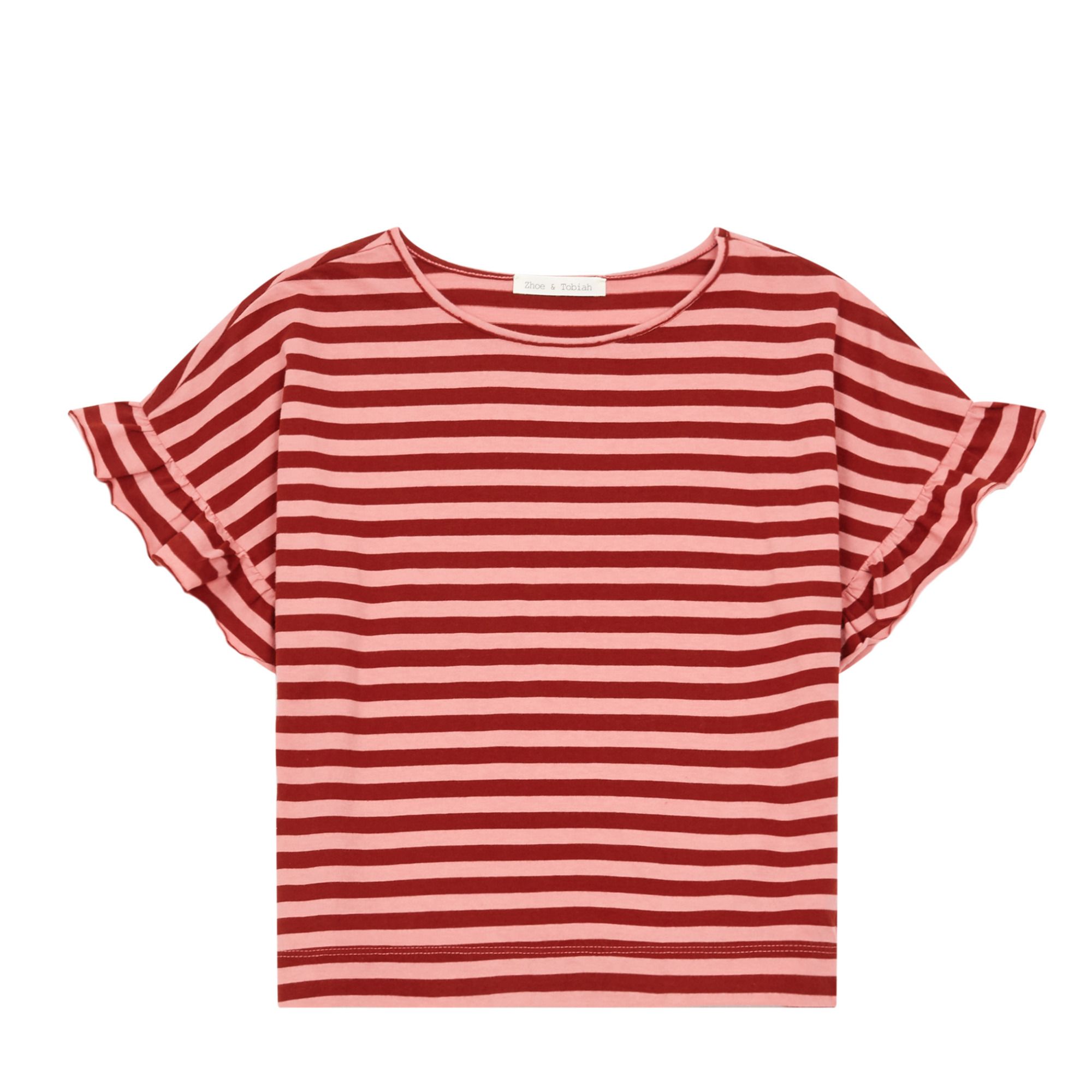 Zhoe & Tobiah - T-shirt Rayé - Fille - Rouge