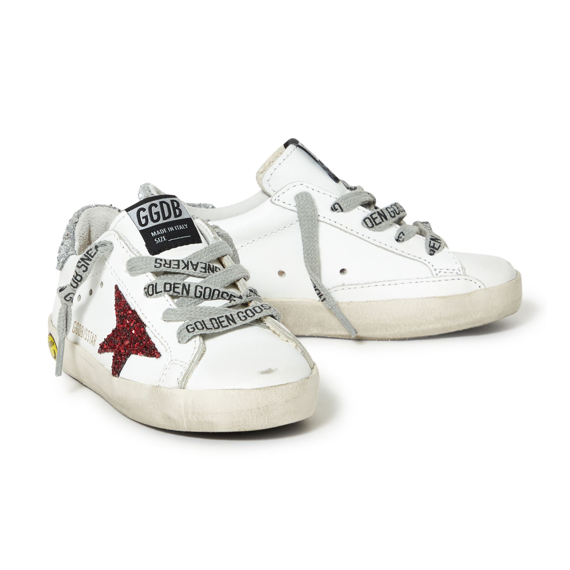 white glitter star snakeskin superstar sneakers