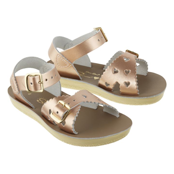Sandalias Cuero Waterproof Sweetheart | Oro rosado- Imagen del producto n°3