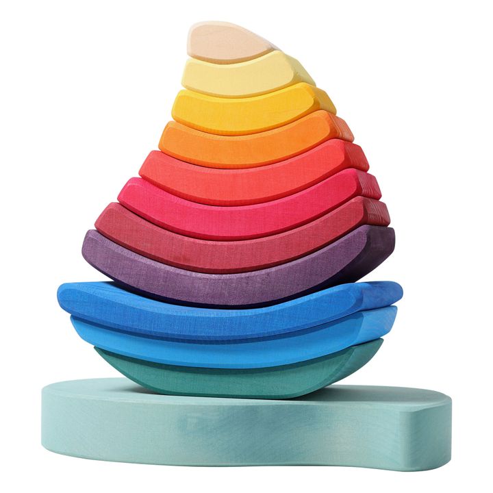 Stacking Tower Wooden Boat- Product image n°0