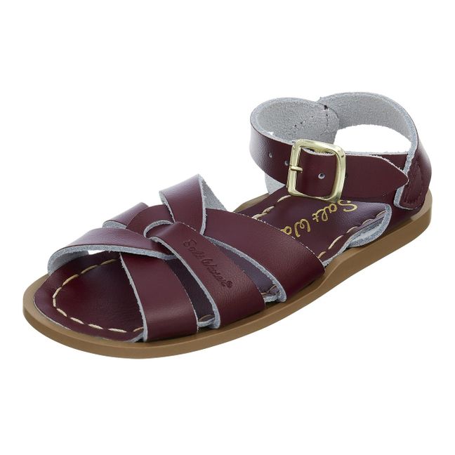 Original Waterproof Leather Sandals | Burgundy