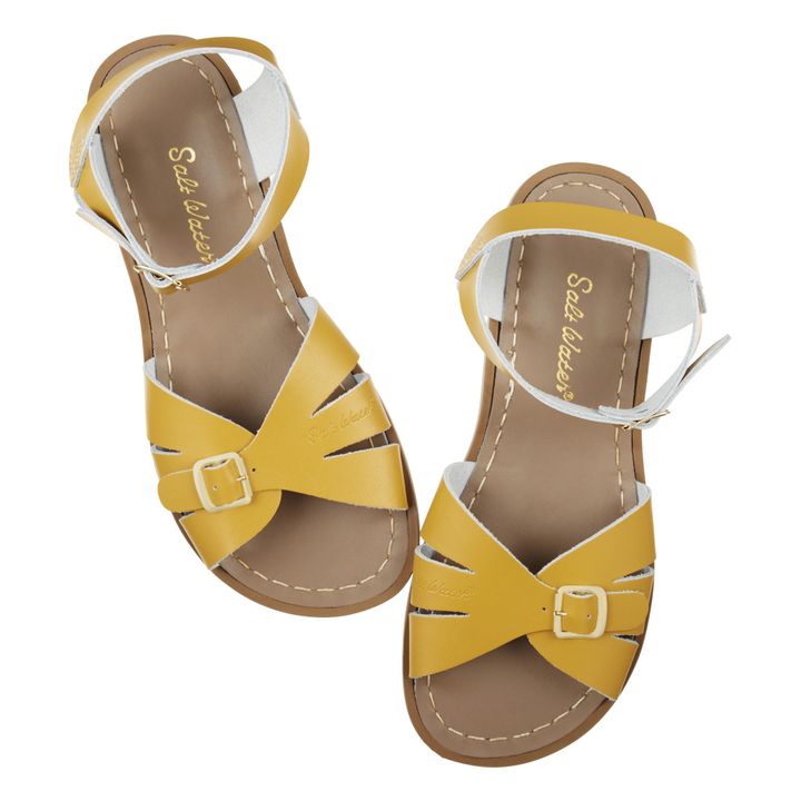 Sandalias Cuero Waterproof Classic | Amarillo Mostaza- Imagen del producto n°2