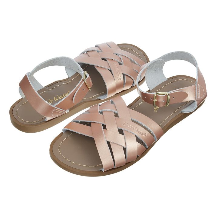Sandalias Cuero Waterproof The Retro | Oro rosado- Imagen del producto n°1