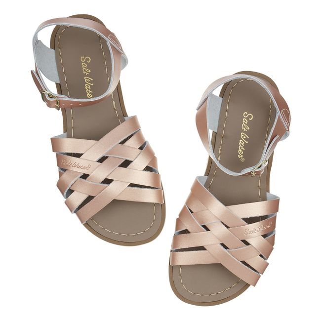 Sandali in pelle waterproof The Retro | Oro rosa