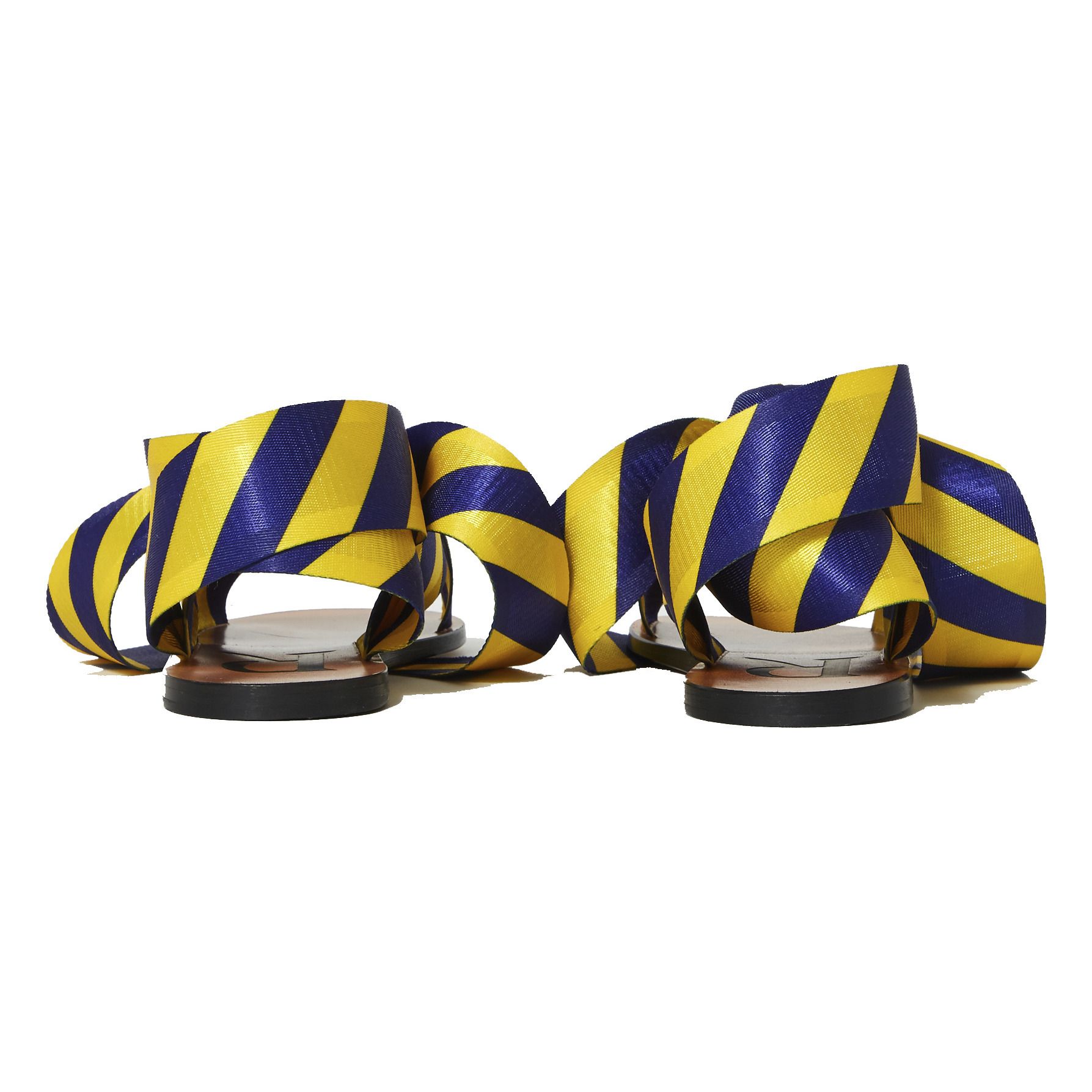 yellow knot sandals