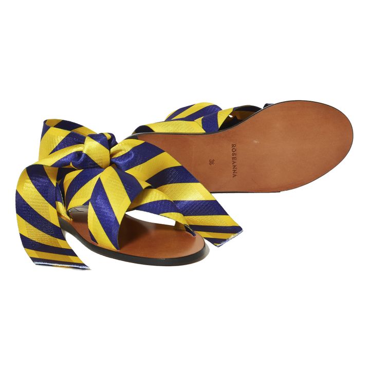yellow knot sandals
