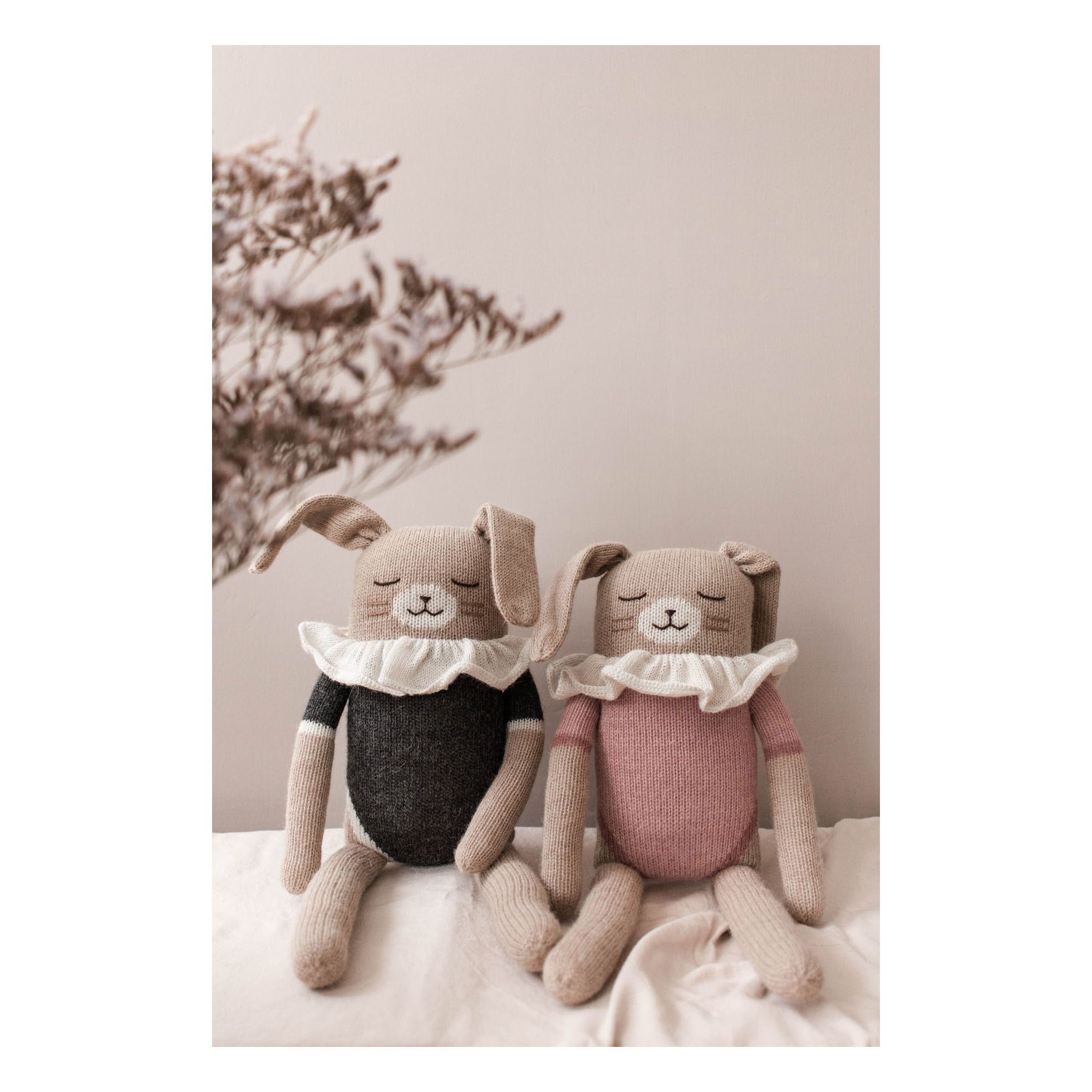 Bunny Knit Toy Black- Product image n°2