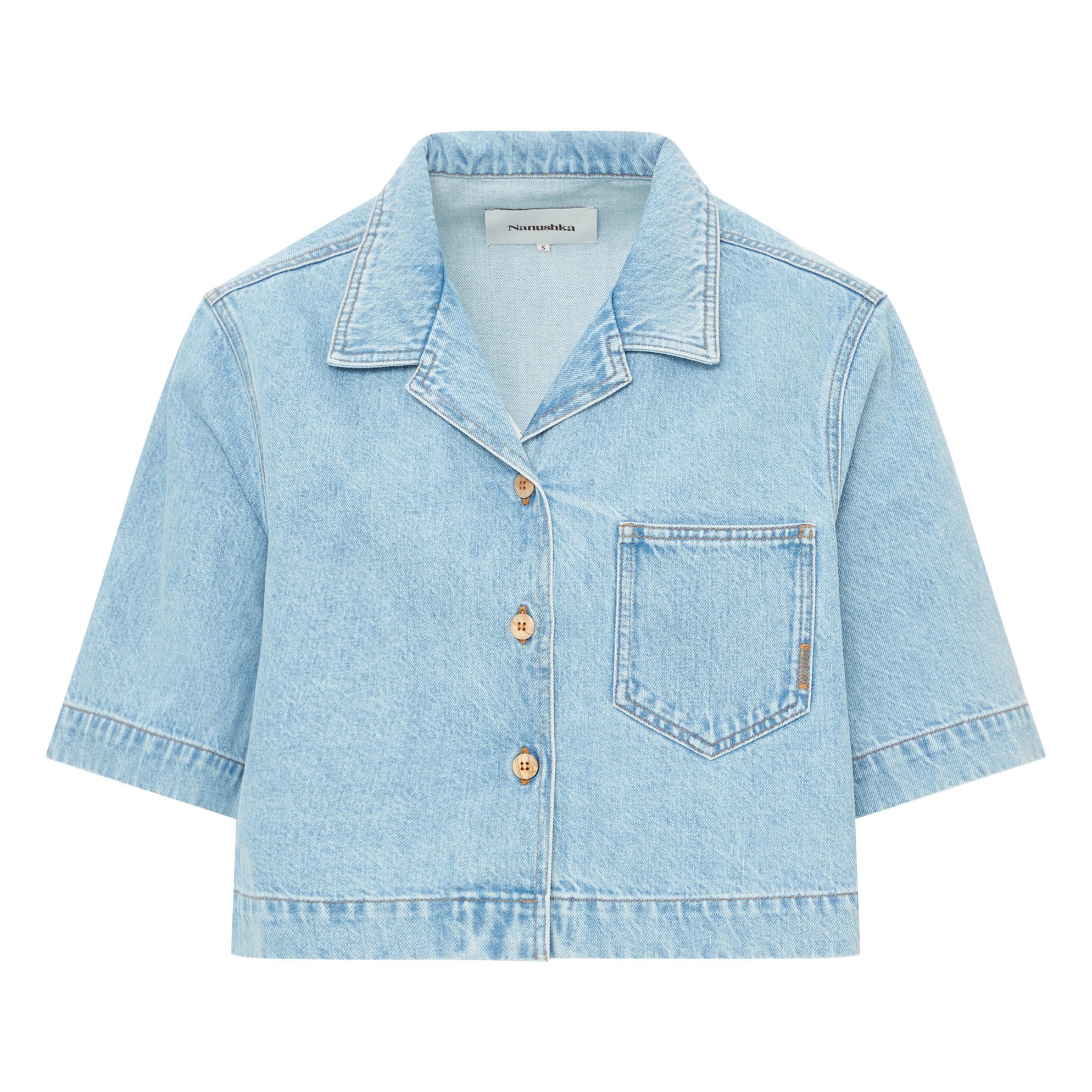 nanushka denim jacket