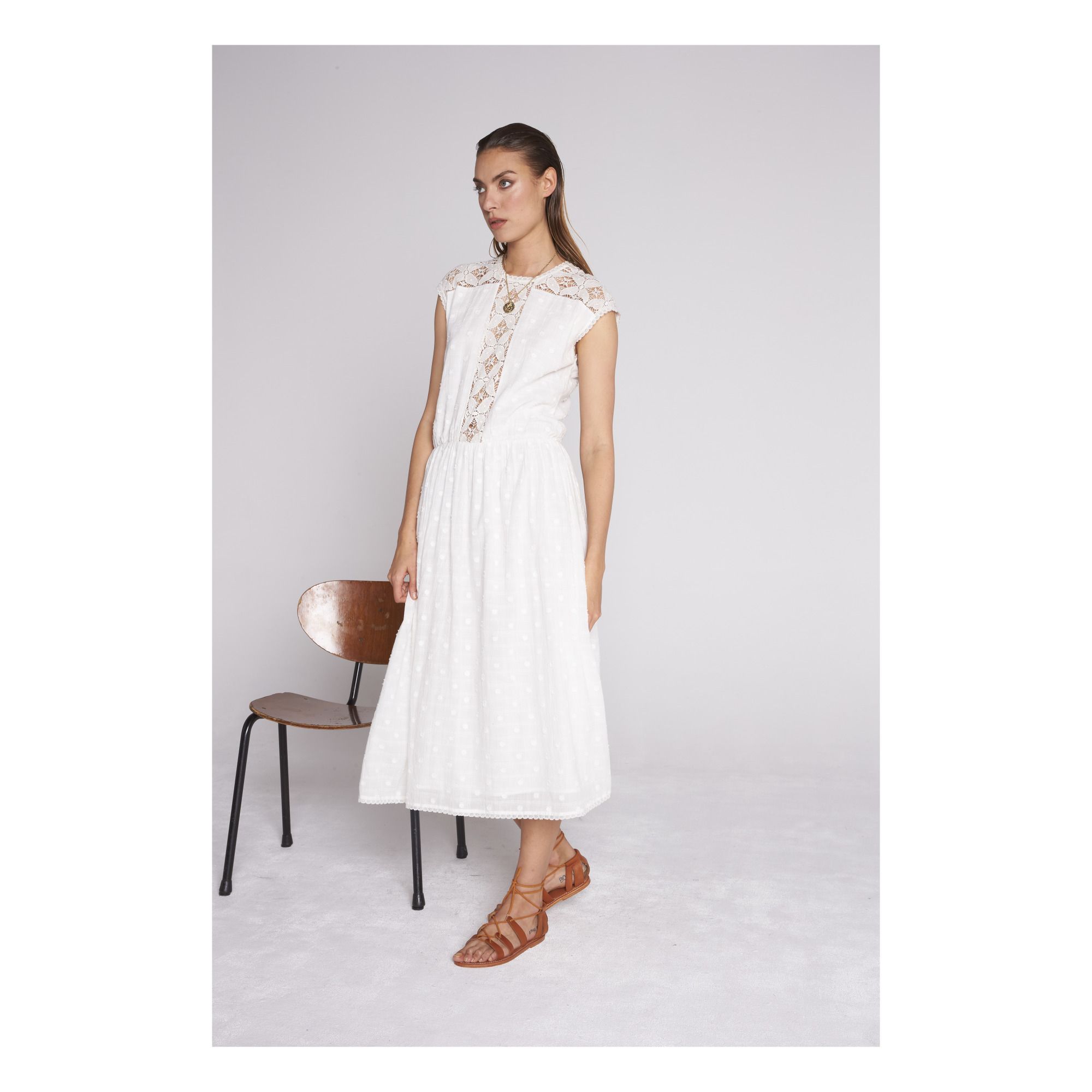 Bergen Dress White Swildens Fashion Adult