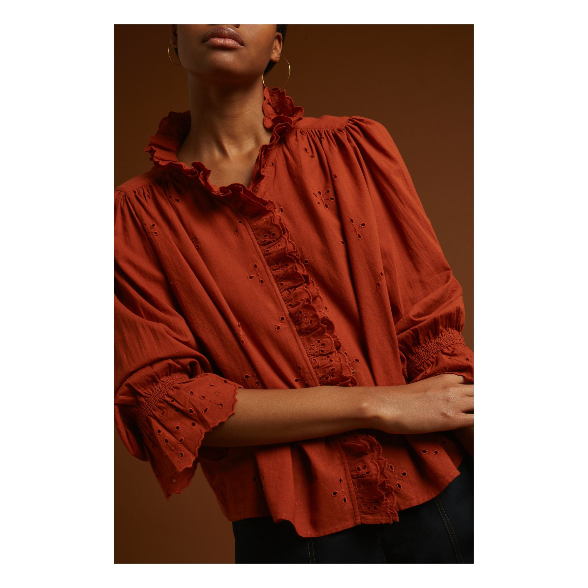 Daisya english wilsonagirardj blouse terracotta soeur fashion adult Daisya english wilsonagirardj blouse terracotta soeur fashion adult