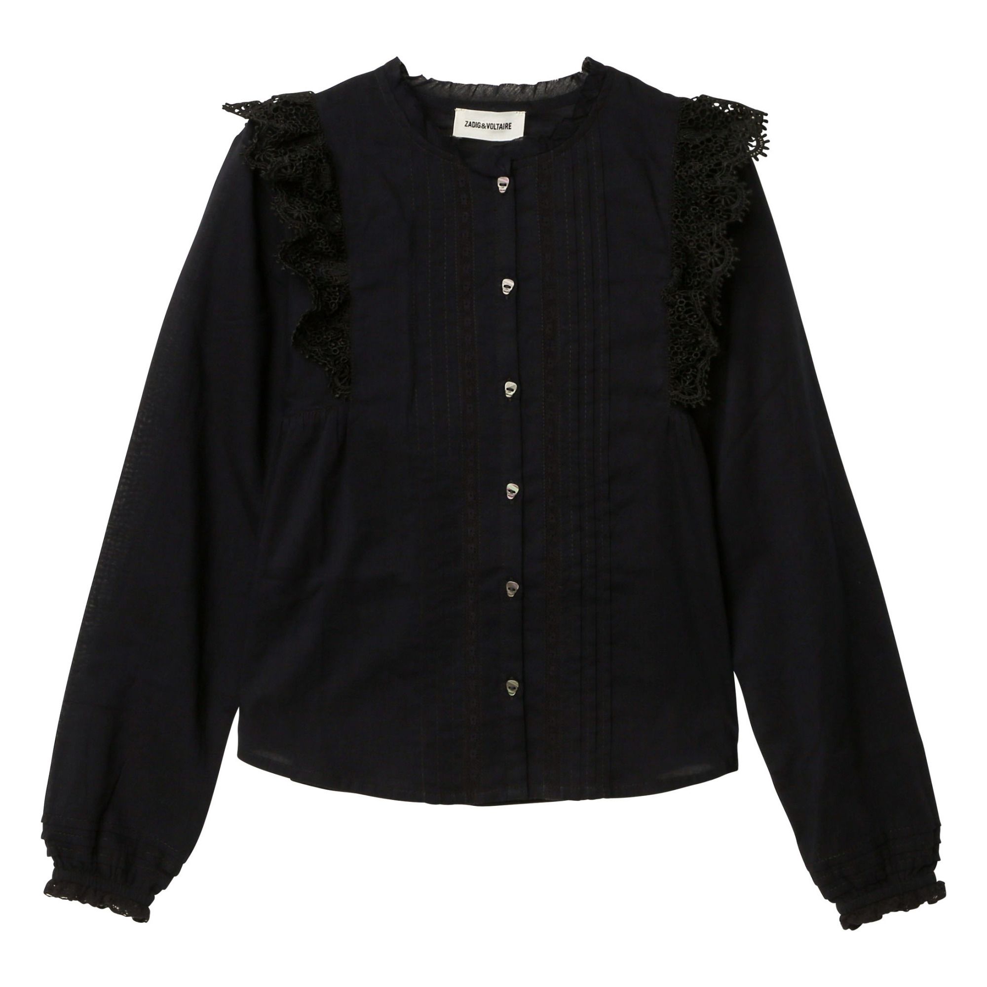 Embroidered Blouse Black Zadig & Voltaire Fashion Teen