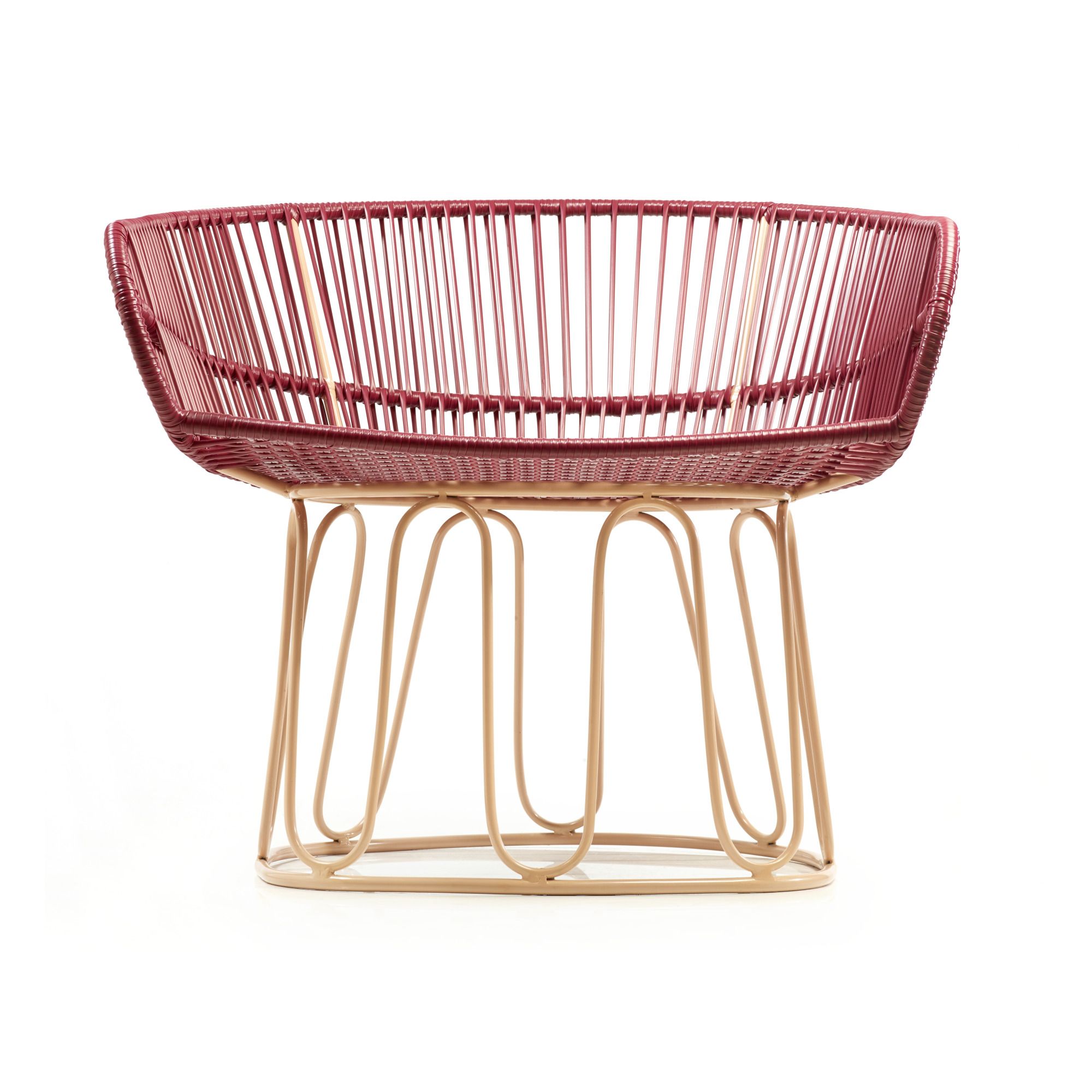 Ames - Fauteuil Circo - piétement en métal - Violet