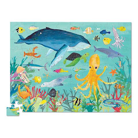 Puzzle Ozean Tiere - 100-teilig- Produktbild Nr. 0