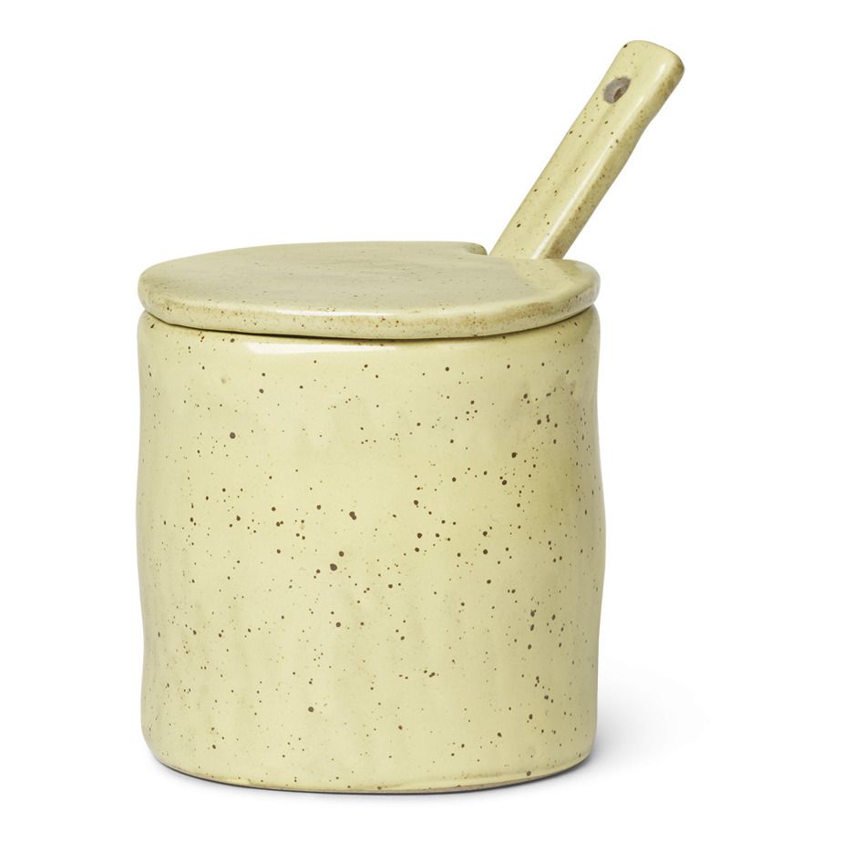 Ferm Living - Pot à confiture Flow - Jaune pâle