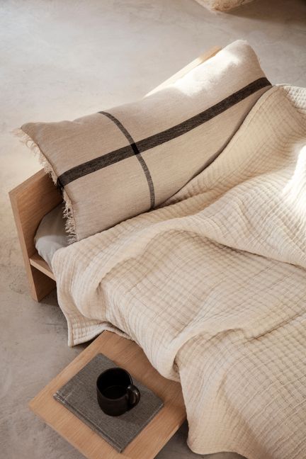 Calm Rectangular Cushion | Beige