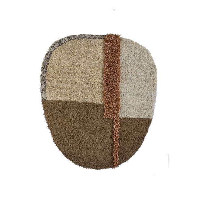 Tapis rond Nudo | Caramel